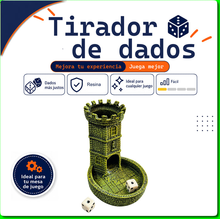 Torre Medieval – Tirador de dados de resina
